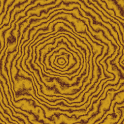 A wood pattern created with a higher turbulence power